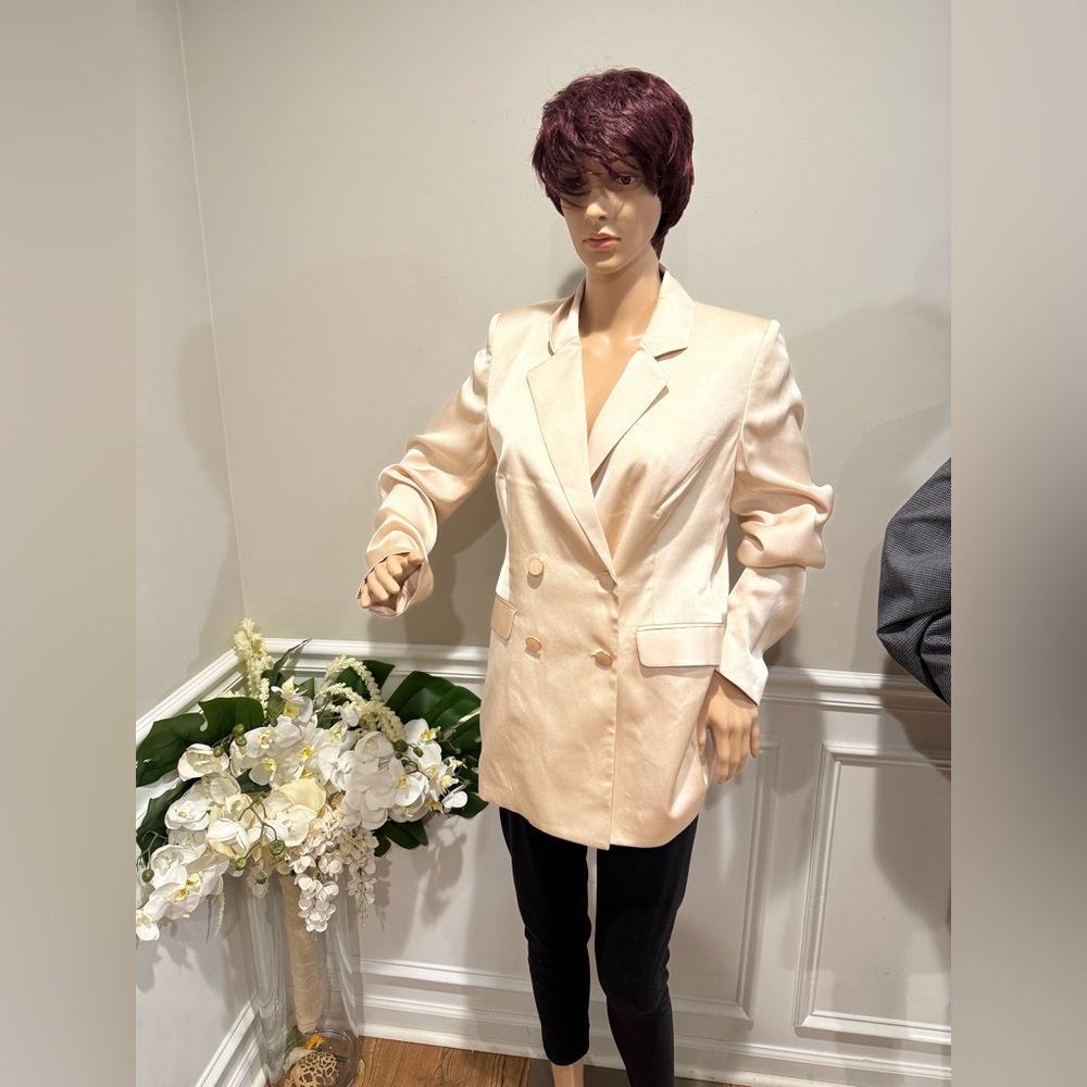 Nwt Express Cream Double-Breasted Women's Blazer